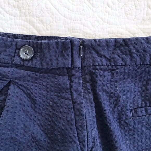 Banana Republic Blue Swiss Dot Seersucker Shorts - Picture 6 of 6